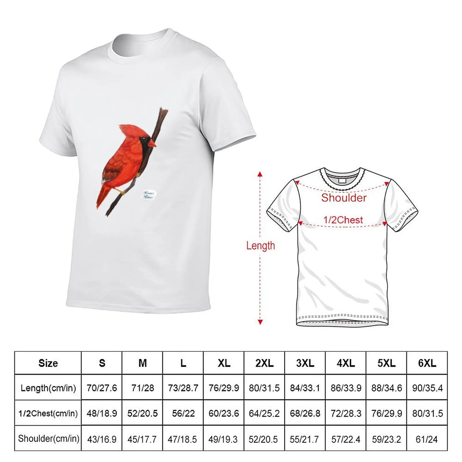 تي شيرت كاردينال قلم رصاص ملون تي شيرت للرجال جرافيك عتيق تي شيرت رجالي قطن تي شيرت للرجل 100% قطن تي شيرت