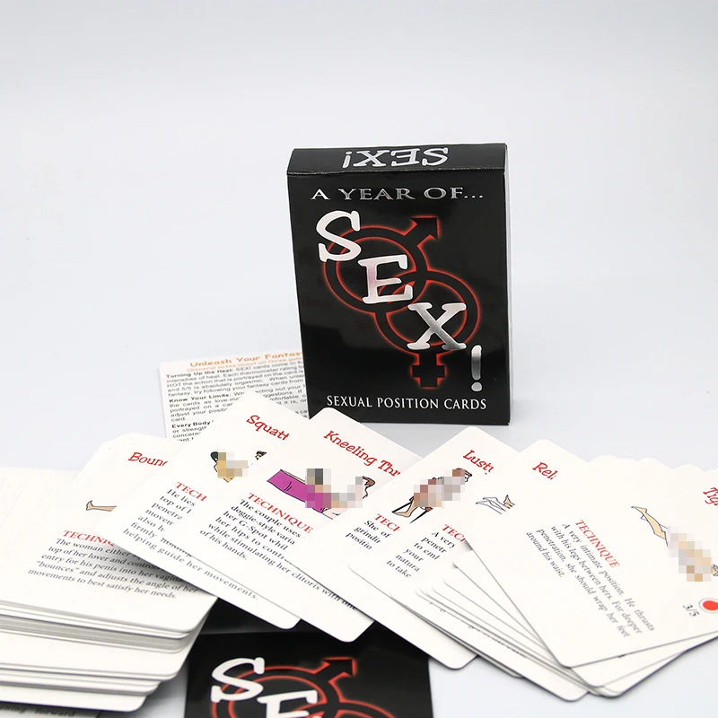 A Year Of Sex For Adult Sexy Game Cards Sets For Couple Possible Sexual Positions Playing Sex Cards Bedroom Commands SM Sex Shop