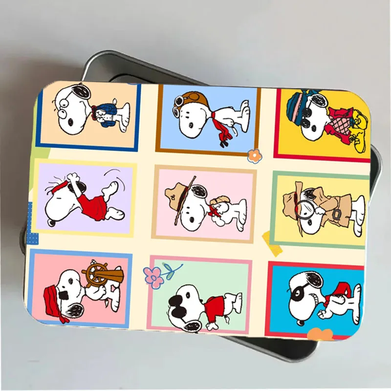 

Семейный портрет Snoopy, коробка для хранения, мультяшная детская наклейка, игрушка, украшение, канцелярские принадлежности, аккуратные настольные украшения, студенческий подарок