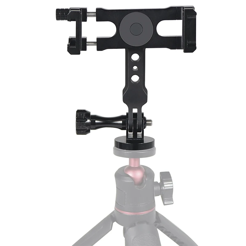 Handy-Ständer halter 360-Grad-Drehung Stativ adapter Kalt schuh 1/4 "Halterung für Smartphone Vlog Selfie Stick Lichter stehen – Detail 22