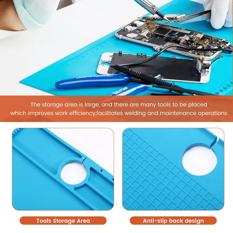 Heat Insulation Pad High Temperature Repair Pad Motherboard Maintenance Mat Hot Air Tool Welding Pad