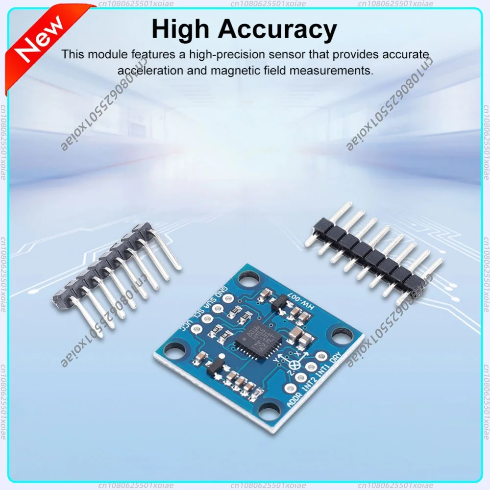 GY-51 LSM303 LSM303D LSM303DLH 3-Axis Electronic Compass Acceleration Module 3 Axis Magnetometer Module for Arduino