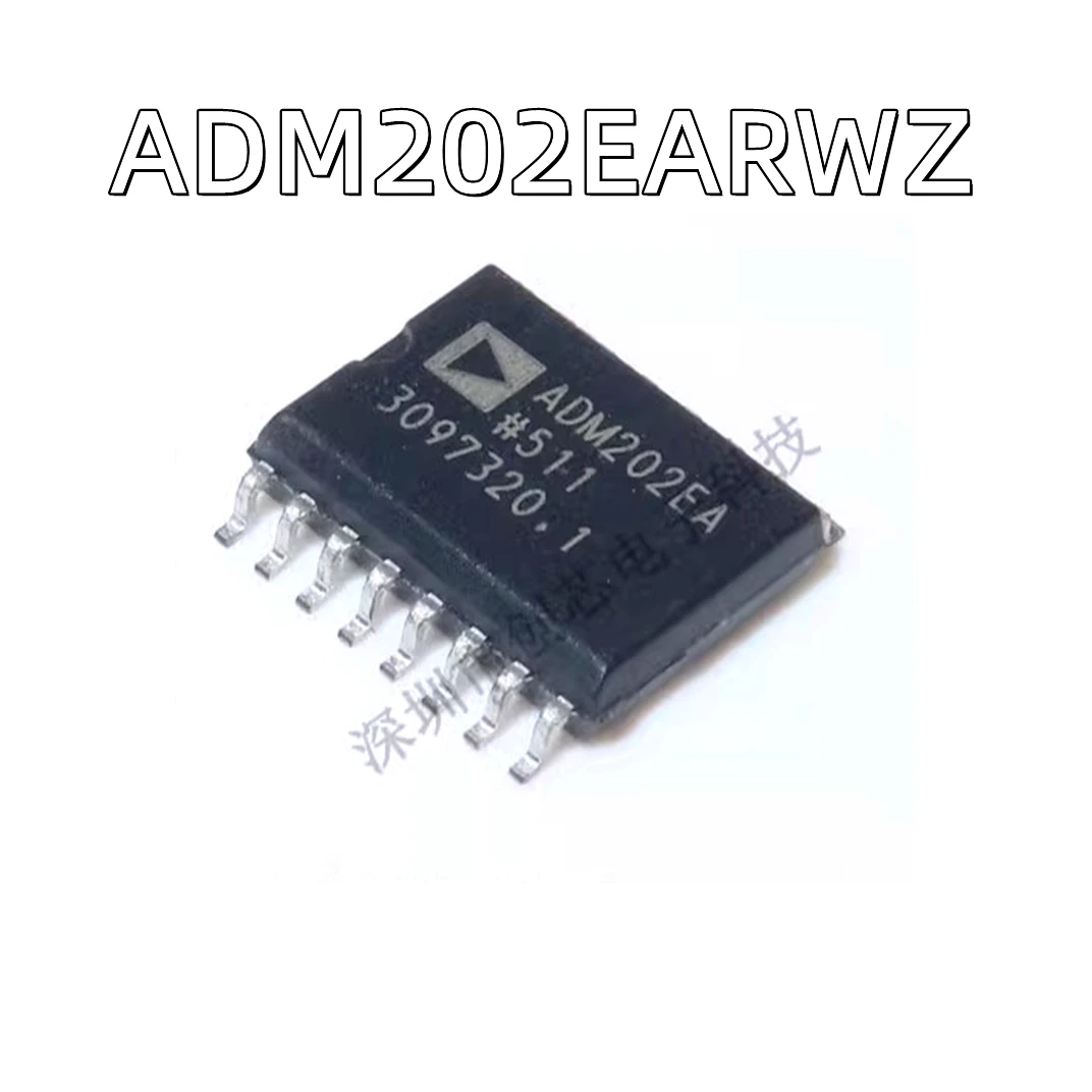 10Pcs/lot ADM202EARWZ ADM202 2/2 Transceiver Full RS232 16-SOIC