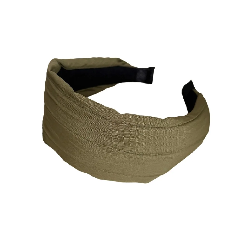 Girls Gifts Korean Style Ruffled Wide Headbands Non-slip Elastic Hair Hoop Sweet Trendy Solid Color Hairbands Spring Summer