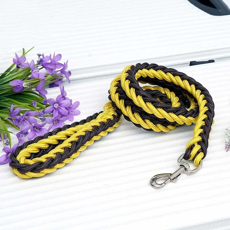 4.5ft Heavy Duty Large Dog Leash Durable Nylon Braided Lead for Small Medium Big Dogs Walking Hunting Camping Pet Accessories