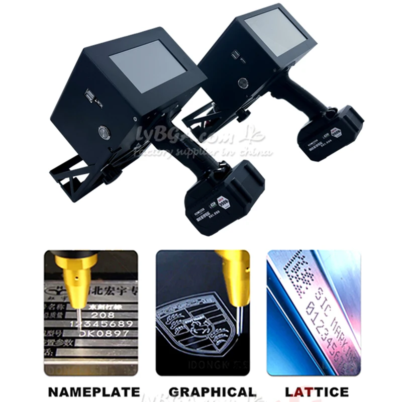 

Портативный литиевый мини-гравировальный ручной электрический маркировочный станок 100x30 мм, 130x30 мм с сенсорным экраном для гравировки шильдиков и номеров цилиндров