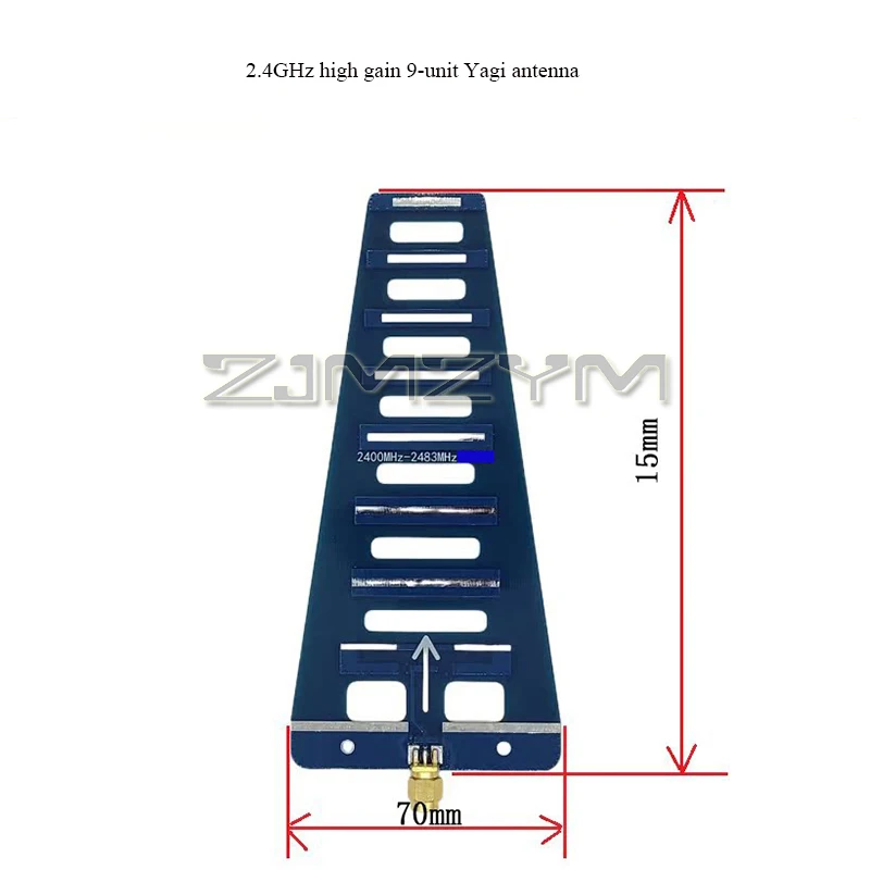 2.4GHz Directional Antenna Image Transmission Antenna Remote Control Extended Range High Gain 2385MHz-2490MHz WIFI Antenna