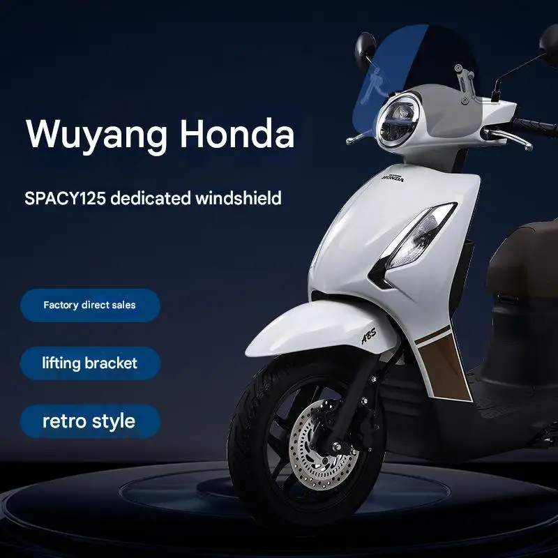 For Honda Spyca 125 model, special windshield modification for installing windscreen accessories without damaging the windshield