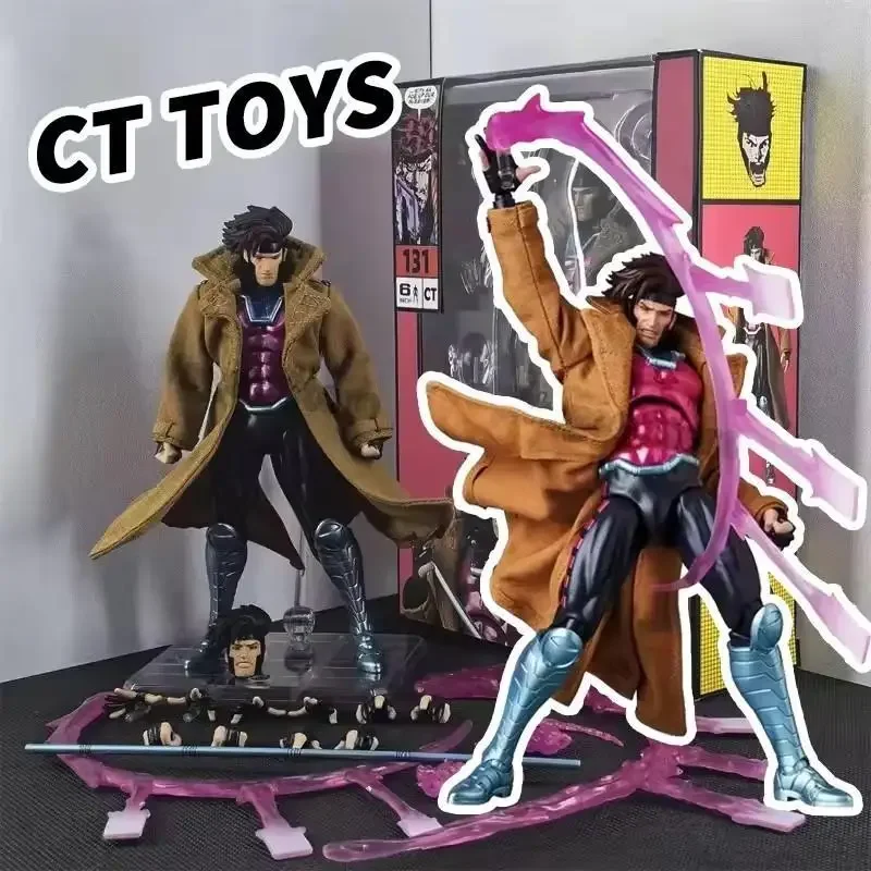 

New Ct Toys Gambit Figure Mafex 131 X-Men Wolverine SHF Anime Action Figure Figurine Statue Model Customized Gifts Kids Toys