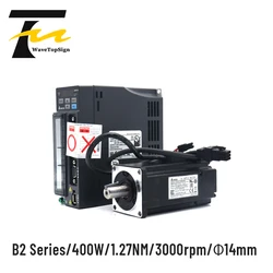 Delta Servo Motor kit 400W B2 Series ASD-B2-0421-B ECMA-C20604RS ECMA-C20604SS 1.27NM 3000rpm with 3M Cable