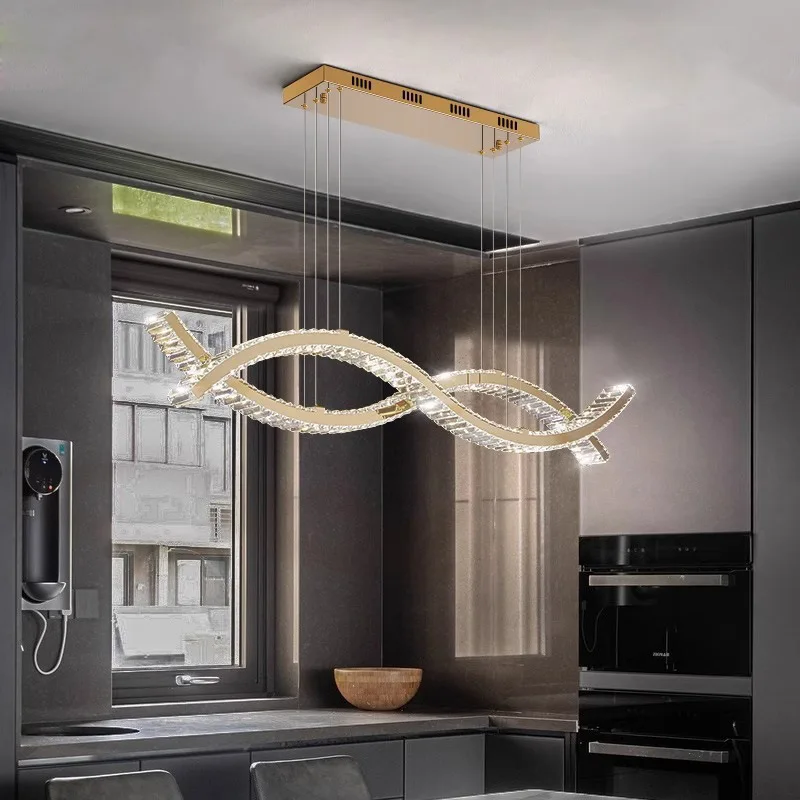 

Modern Designer Crystal Ceiling Chandelier Living Room Hall Villa Pendant Lamp Minimalist Decor Indoor Lighting Luster Fixture