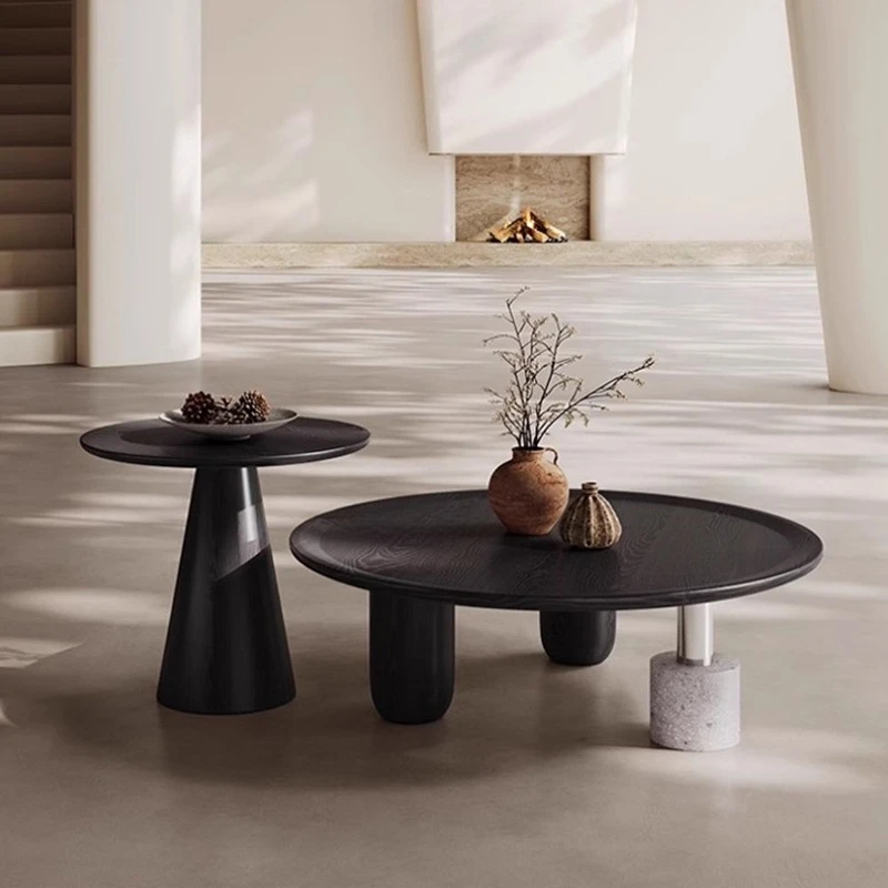 

Italian Minimalist Round Coffee Tables Mid-Century Style Designer's Luxury Living Room Coffee Table Premium Home Furniture FYCT