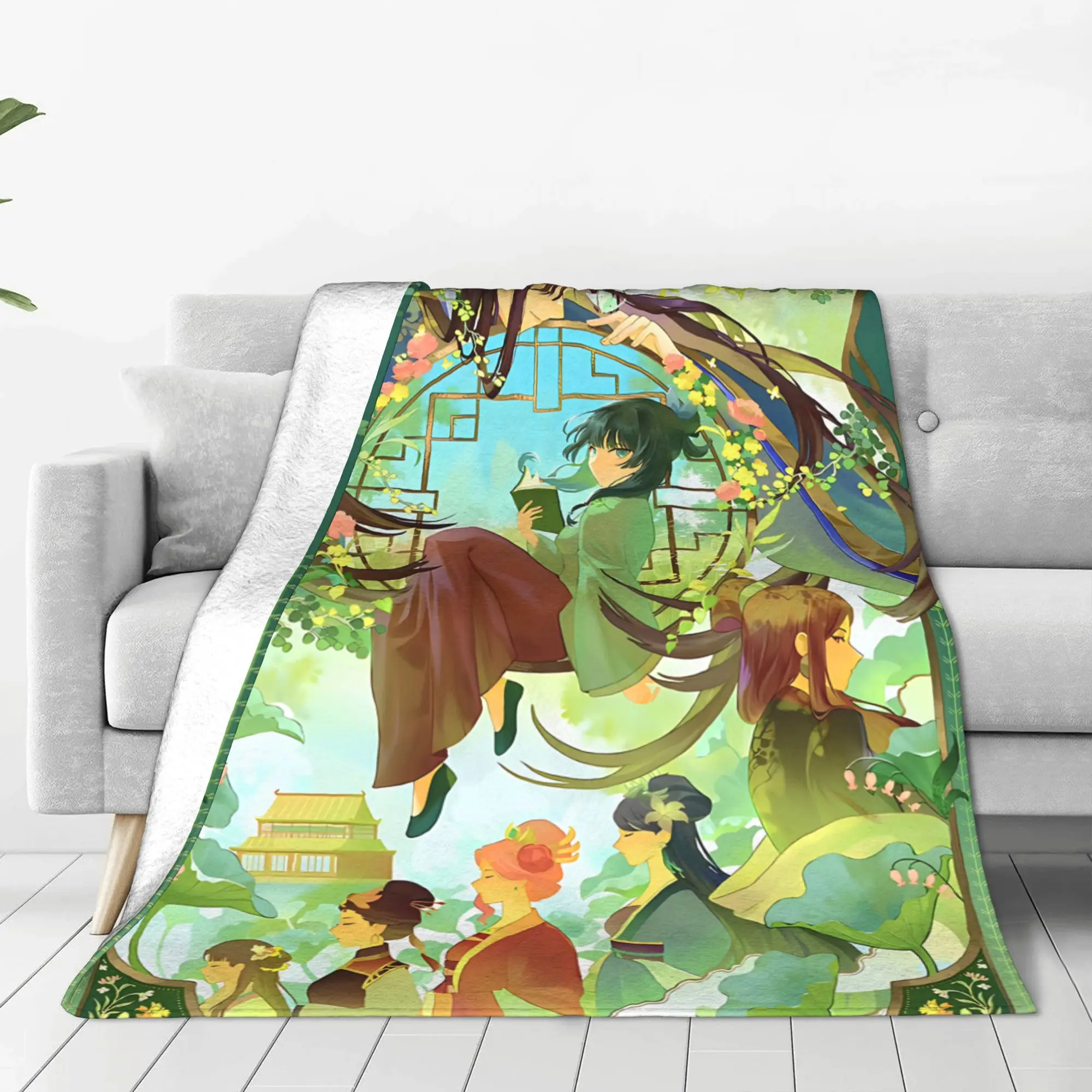 1PC home Cutecore Room Decor The Apothecary MAOMAO Blanket Throw Blanket  Novelty Warm Blanket All Season