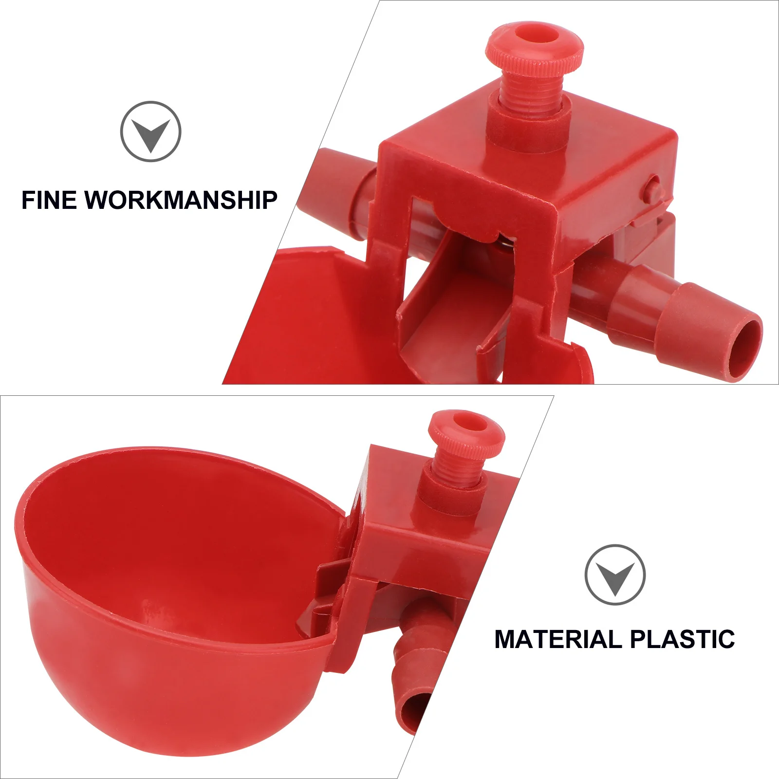 

15Pcs Poultry Drinking Cup Heavy Duty Chicken Waterer for Chickens Pigeons Quail Birds Commercial Home Use