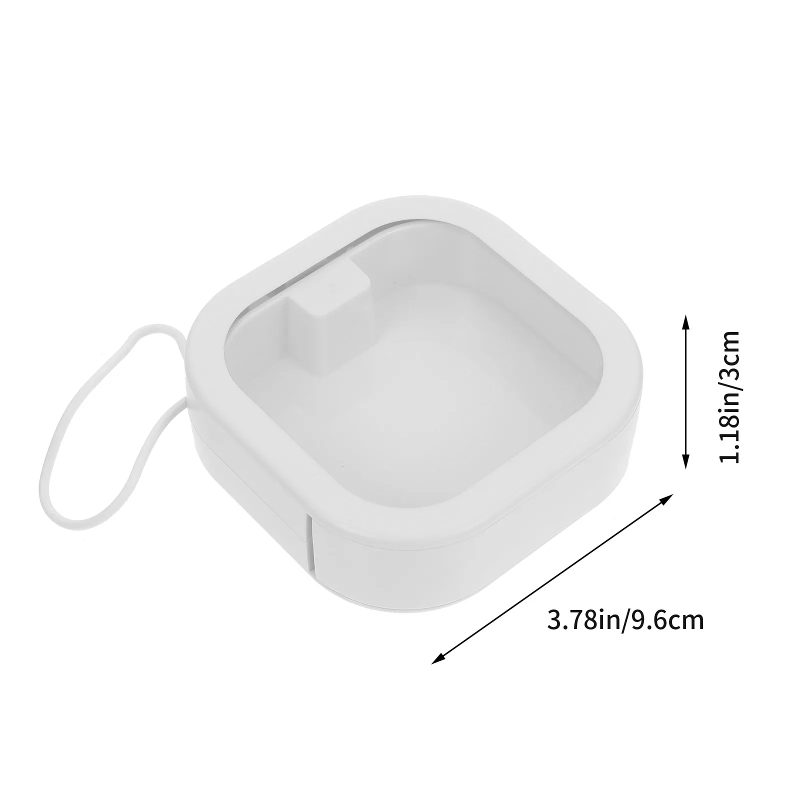 1Pcs Teeth Orthodontics Storage Box Sturdy Portable Braces Holder Lightweight Compact Design for Retainers Dentures Office