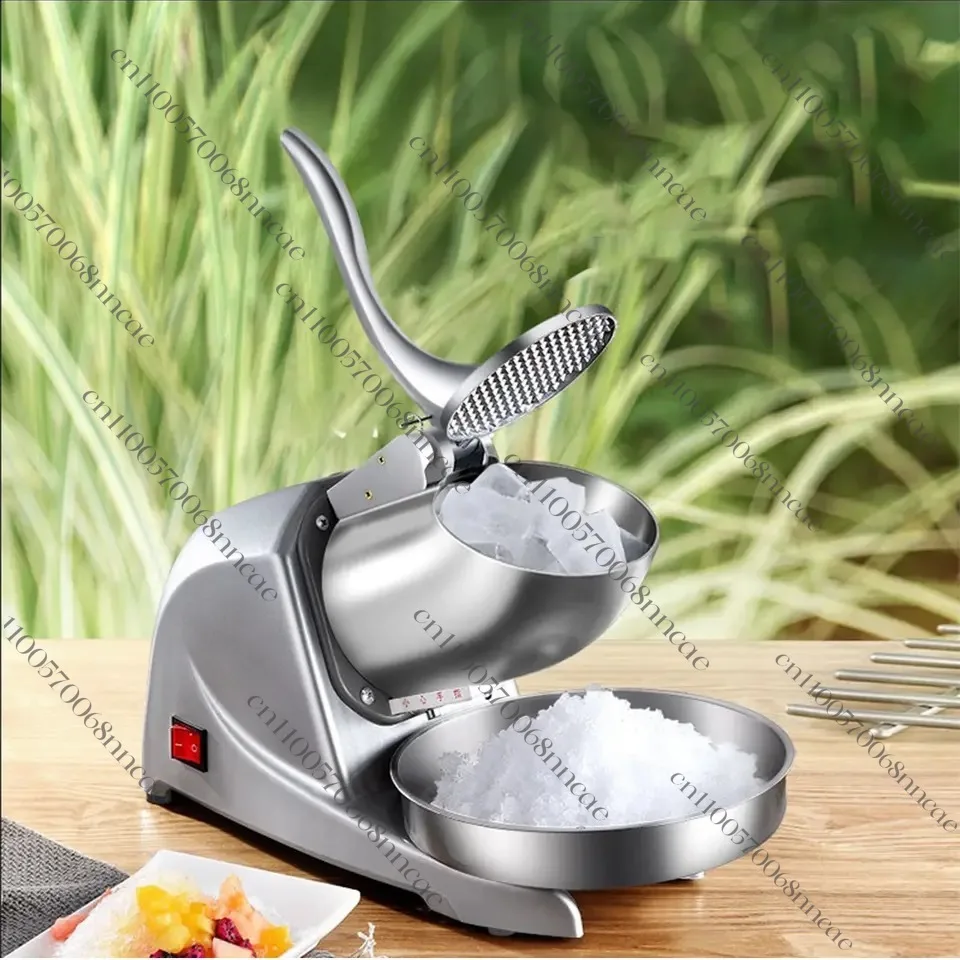 Ice Crusher， Multifunctional Electric Snow Maker Double Blade Shaver Mini Crusher Machine 220V - view 2