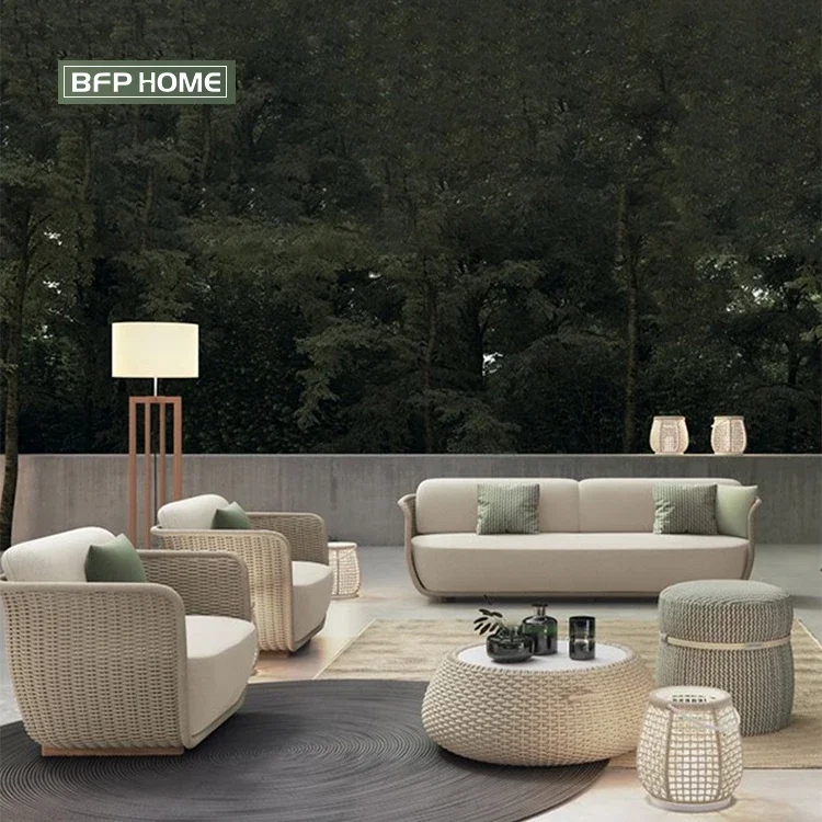 

BFP Home One Stop Service High End Design Factory Price Family Leisure Balcony Patio Garden Sets Outdoor Sofas Furniture