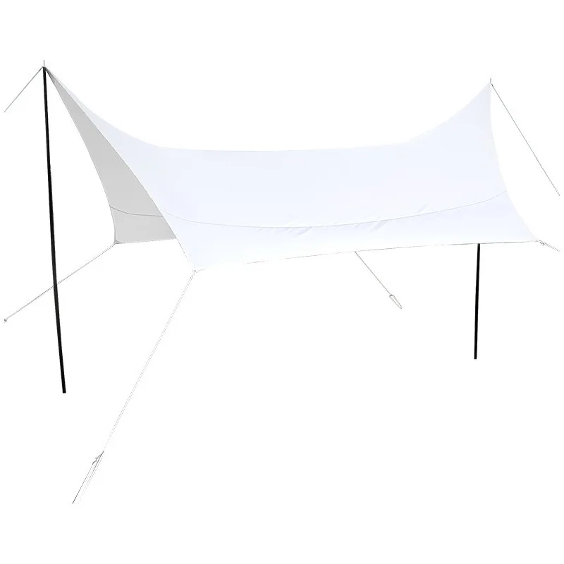 Oxford Cloth Hexagonal Canopy Tent Outdoor Camping Picnic Beach Awning Camp Sun Protection And Insulation