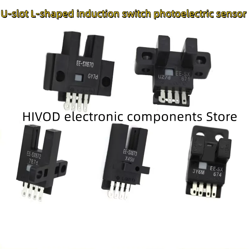 2PCS U-slot L small photoelectric switch EE-SX670 EE-SX671A SX672P SX673R 674- WR sensor limit