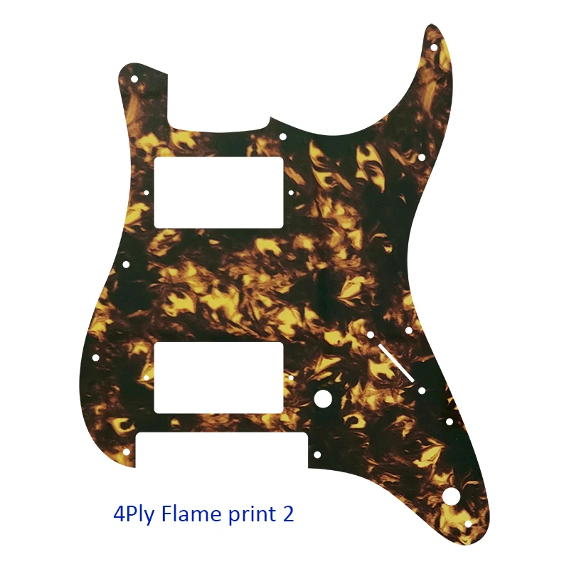 Fei Man Custom Guitar Parts For US, 11 Screw Holes, Strat With Floyd Rose, Tremolo Bridge, Single HH, Pickguard, Scratch Plate