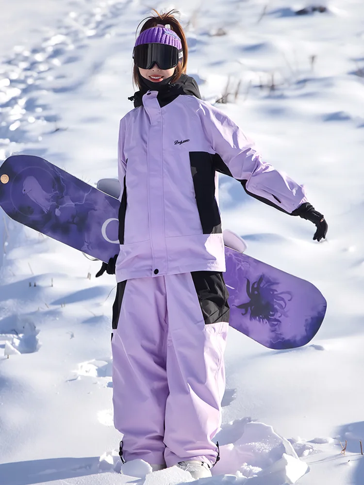 

DOOKSNOW Winter Waterproof Snow Suit For Men and Women 2025 Warm Breathable Snowboarding Jacket And Pants Outdoor Suit Sets