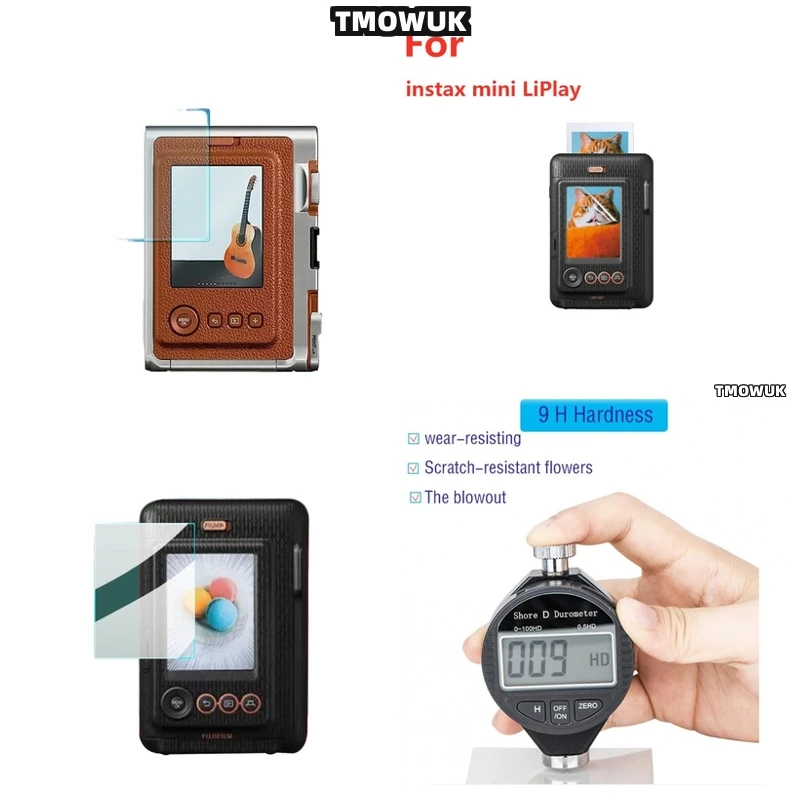 

For Fujifilm Instax Mini LiPlay, 9H Hardness Glass Screen Cover, Dust & Fingerprint Resistant.
