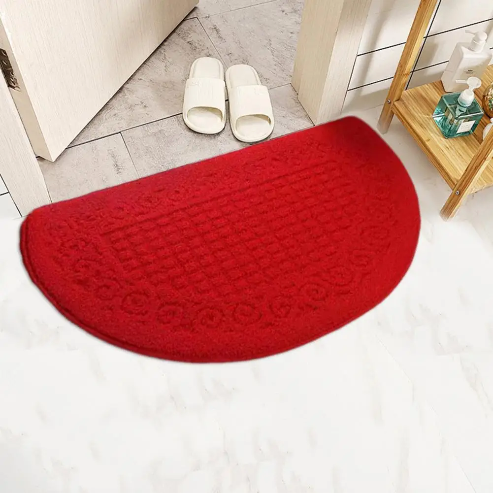 Entryway Carpet Anti-slip Doormat Anti-slip Semi-circle Doormat for Indoor Entryways Absorbs Moisture Dirt for Room