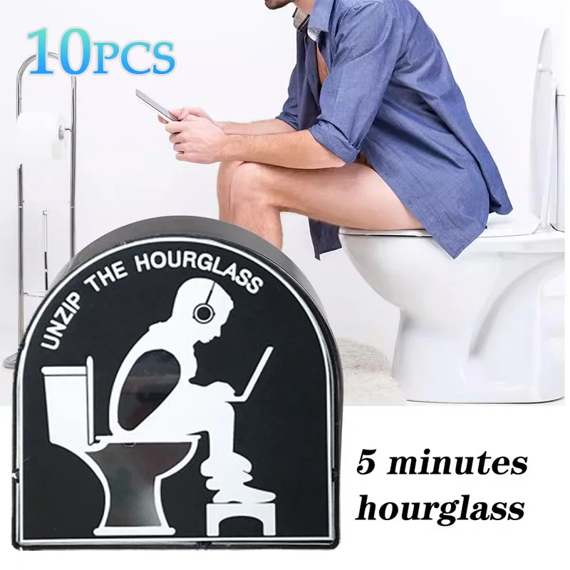 Toilet Hourglass Timer Prevent Procrastination Manage Time Sauna Hourglass Sand Timer Countdown Toilet Bathroom Clock 5 Minutes