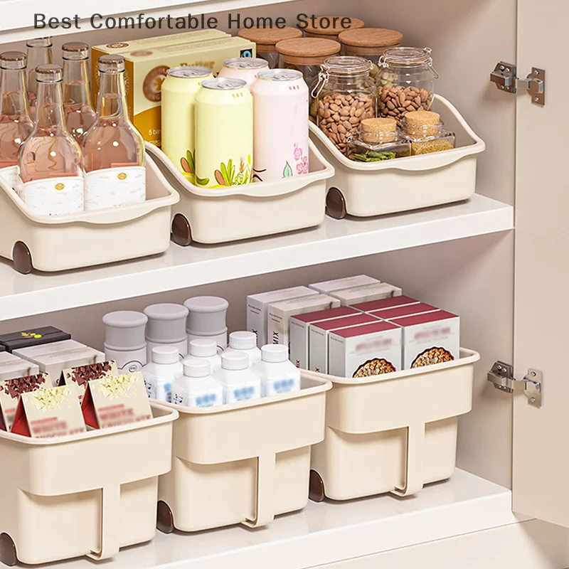 Kitchen Sundries Storage Case With Wheels Seasoning Bottle Jar Storage Container Kitchen Closet Organizer