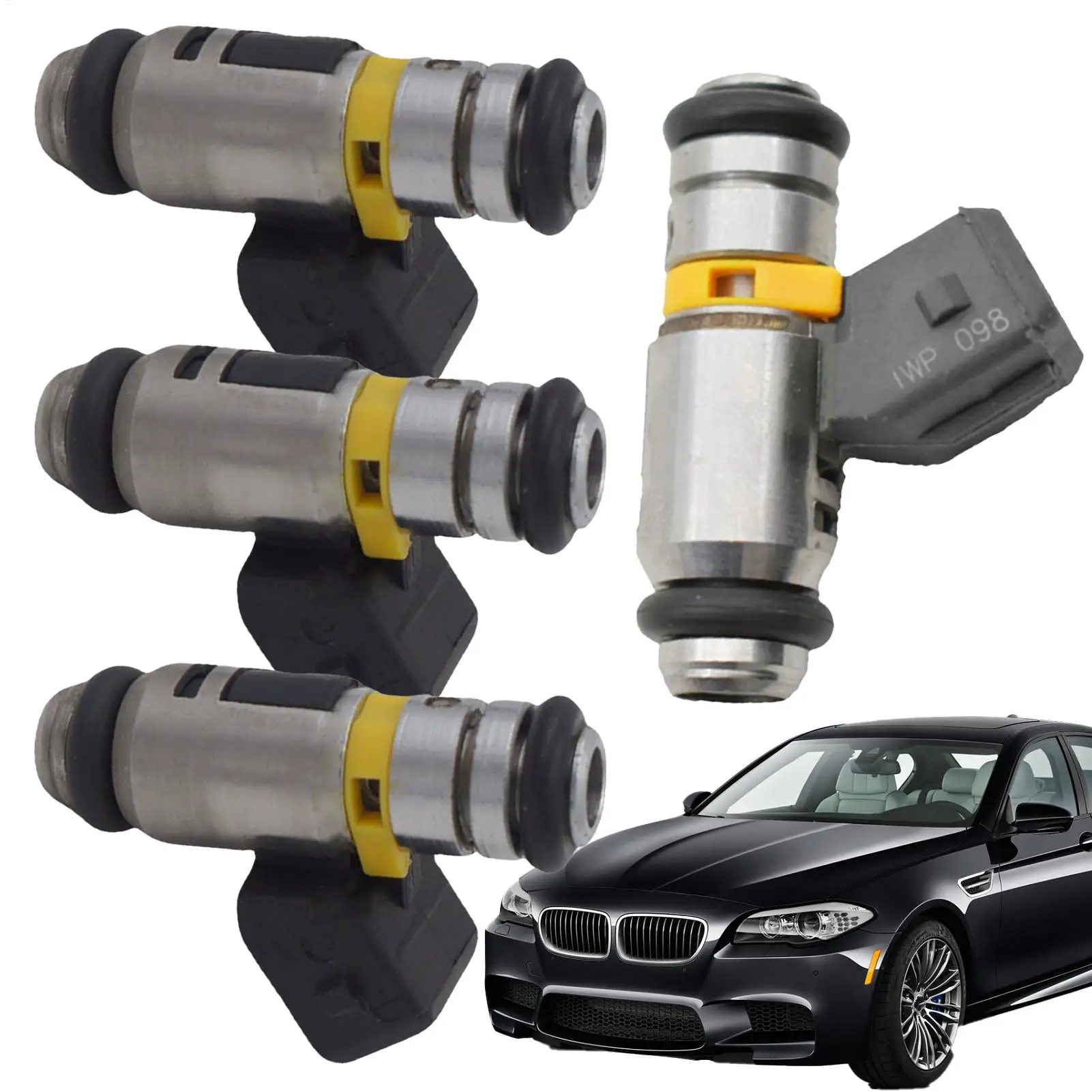 

Комплект инжекторов двигателя, 4 шт., комплект инжекторов двигателя с пониженными выбросами, запасные части для улучшенной распыления для водителей грузовиков