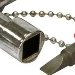 1X 4 Ways Multifunction Triangle Wrench Key Plumber Keys Triangle For Gas Electric Meter Cabinets Bleed Radiators