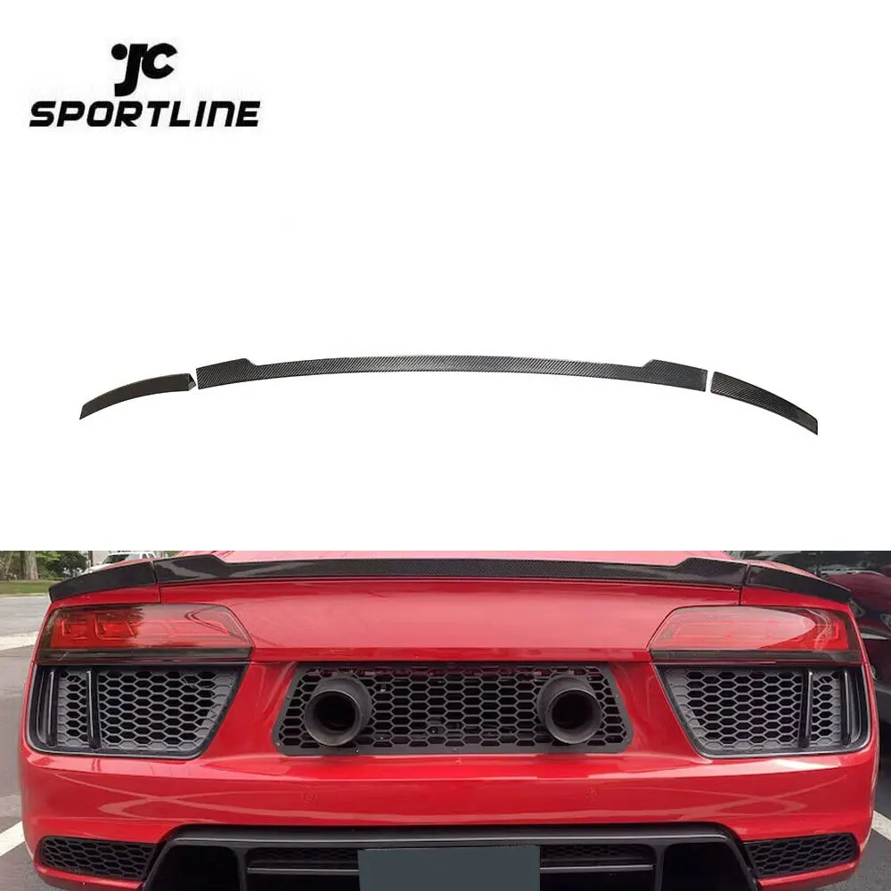 

E-Tron Style Carbon Fiber R8 Rear Ducktail Spoiler For Audi R8 V10 Coupe 2016 - 2018 2 Gen