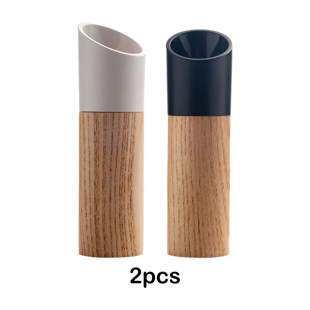 

2piece Exquisite Wood Pepper Mill Set Kitchen Companion For Seasoning Made With Wood Practical Gifts