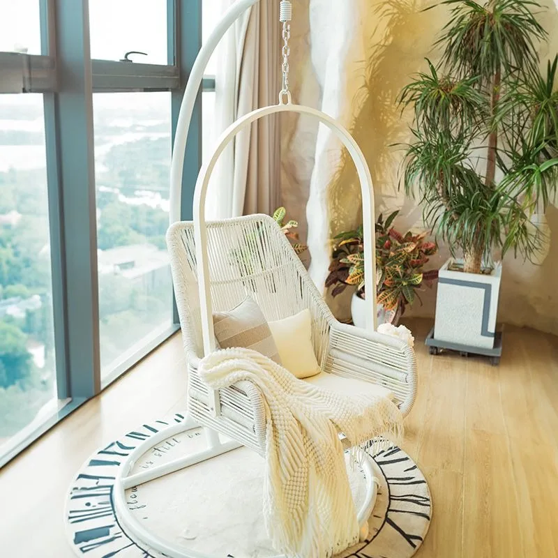 

Swing rattan chair, indoor hanging basket, home leisure, girl bedroom, living room high back, cradle chair hanging chair