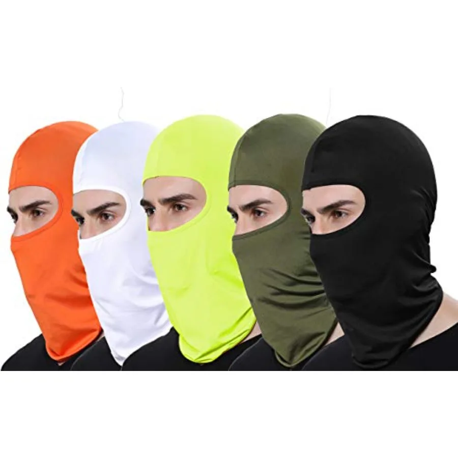 

Pack of 5 Face Mask Men Sun Balaclava Dust Proof for Outdoor Riding Fishing Headgear