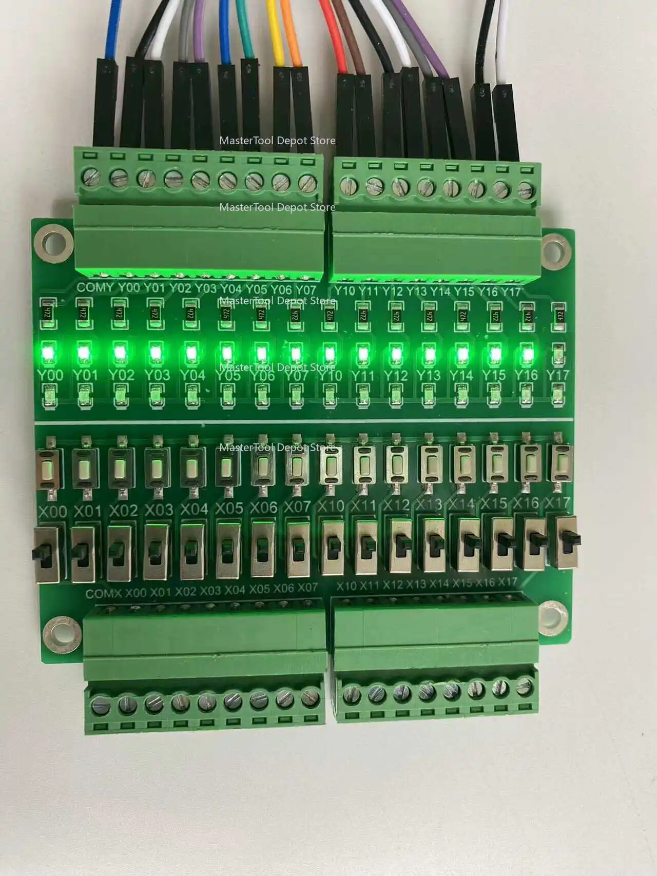 PLC debug board/simulation board/16-channel input and output test board/PLC learning accessories/switch quantity IO module
