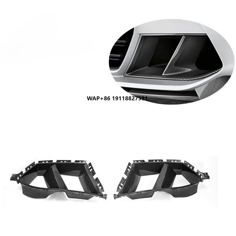 

Воздухозаборник (вентиляционное отверстие) из сухого карбона в стиле MP для переднего бампера G80 M3 G82 G83 M4