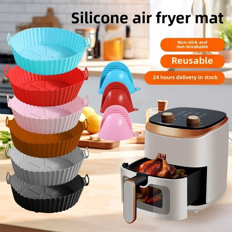 Silicone Baking Mold Set, Air Fryer & Aerogrill Accessories, Cake Decorating Tools, Non-Stick Pans, Kitchen Utensils for Baking