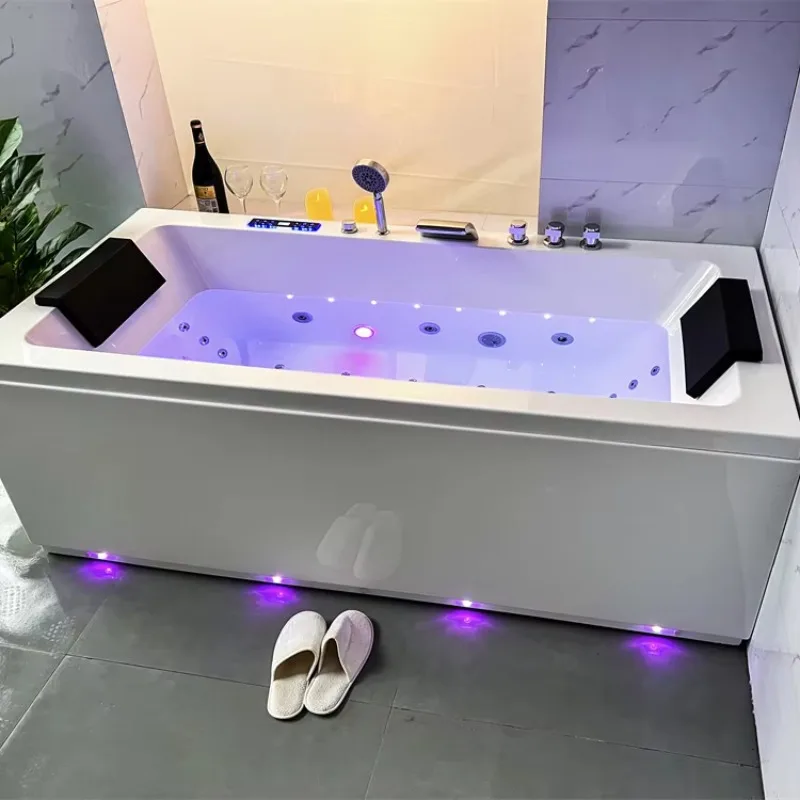 

Waterfall Surfing Spa Bath Tub Luxury Villa Indoor Air Jetted Massage Bathtub With Seat and Jacuzzier