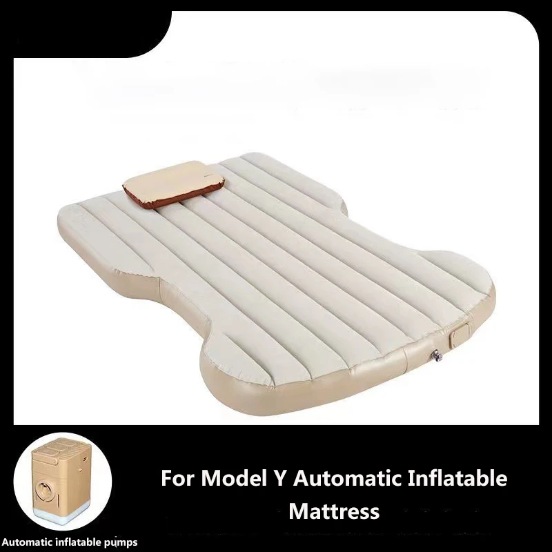 For Tesla Model Y Inflatable Mattress Automatic inflation and extraction Travel Camping Pad ModelY In-Vehicle Inflatable Bed Mat