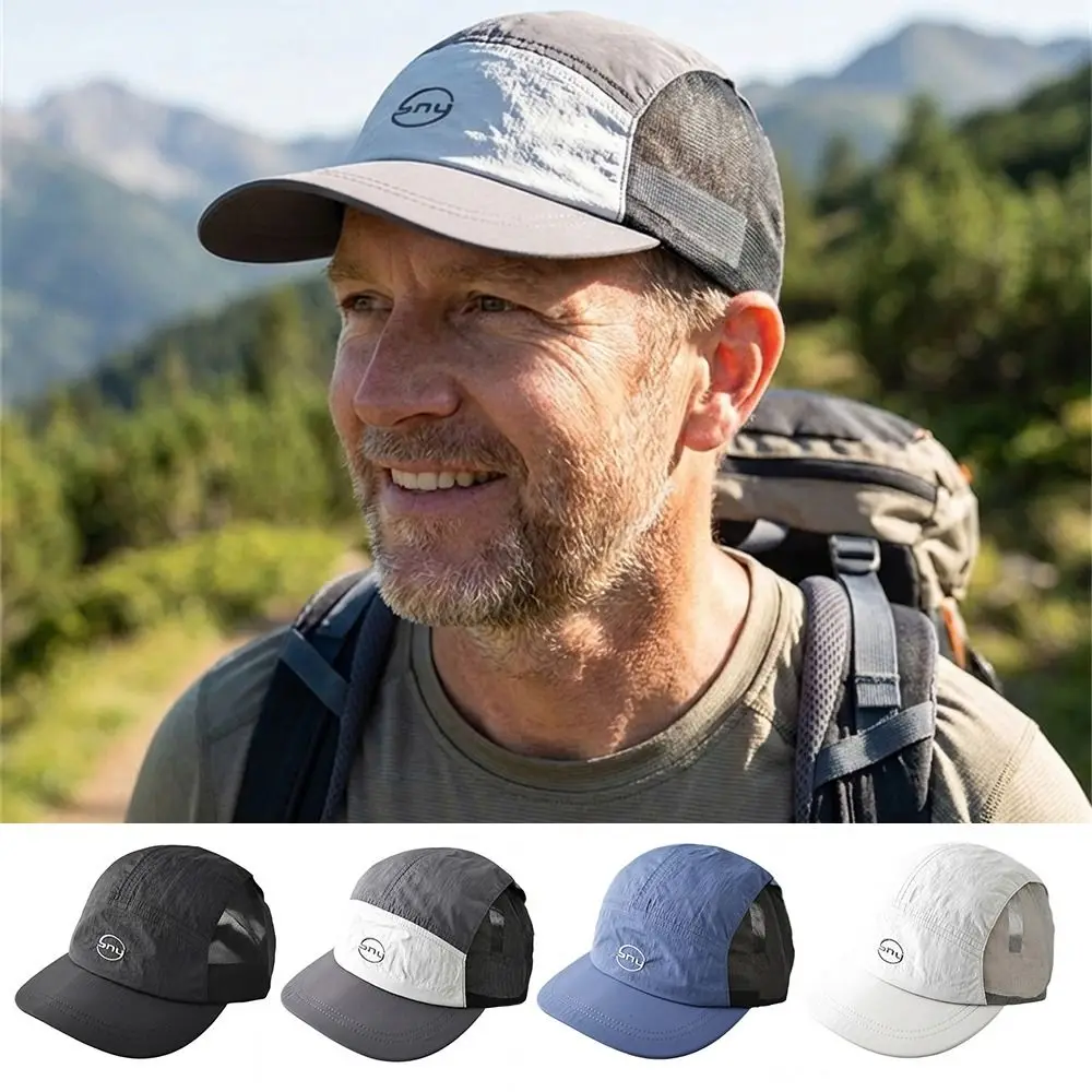 

Sunshade Mesh Baseball Hats Quick Drying Letter Embroidery Sun Visor Cap Lightweight Breathable Sports Caps Camping Running