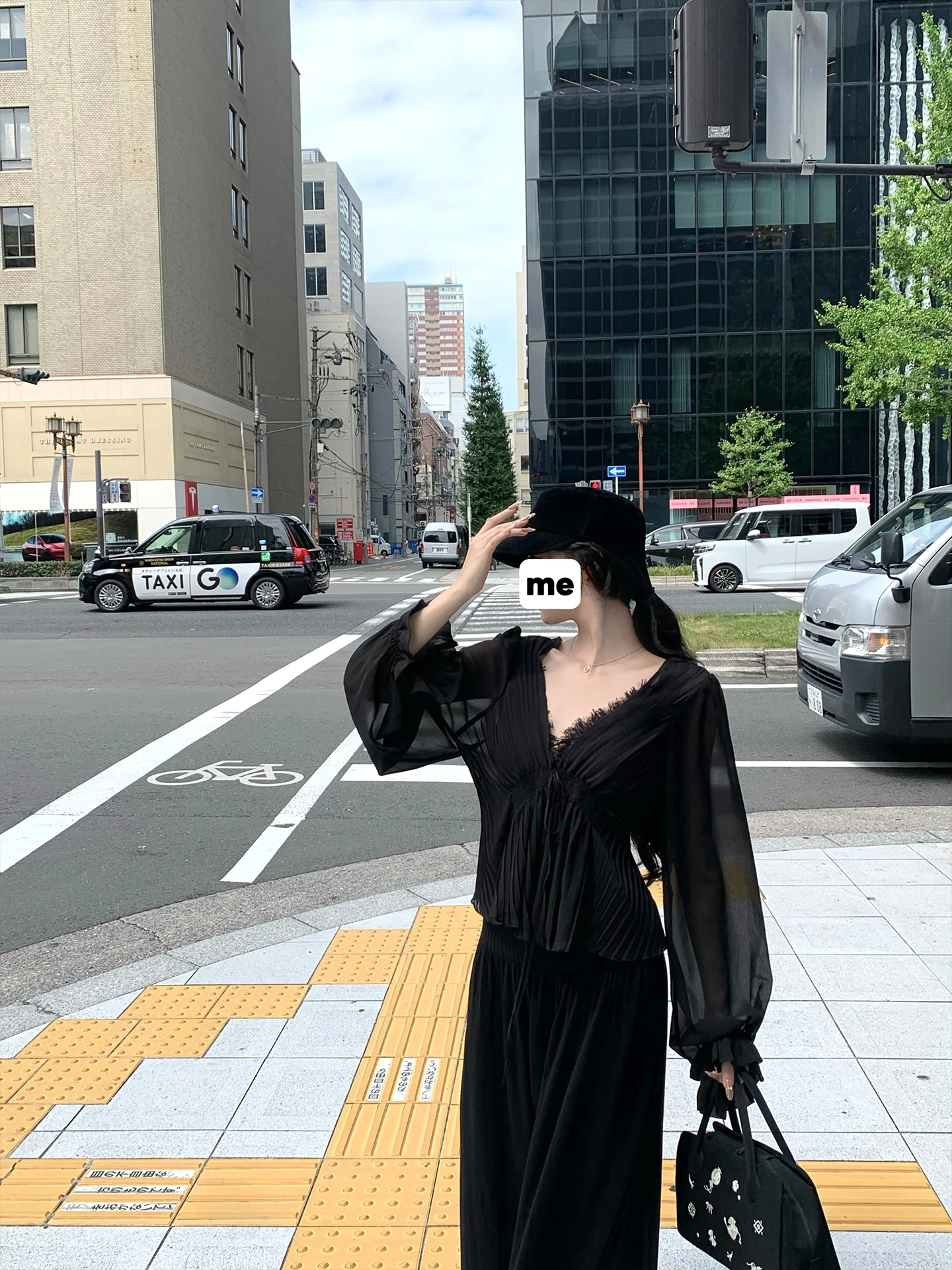 

Ele Bla шифоновый плиссированный топ с поясом, женский модный кружевной топ Long Sve Ultra Light Thi Sle, сезон весна-осень