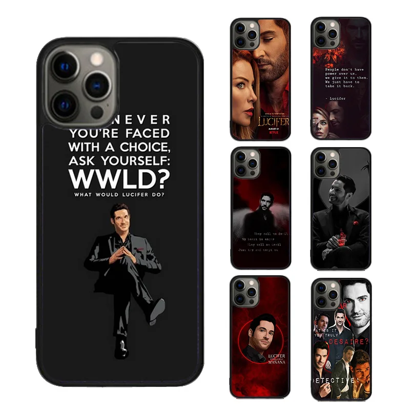 American TV Lucifer Phone Case cover For iPhone SE2020 15 16 14 13 Pro Max Coque 12 11 Pro Max For Apple 8 PLUS 7 6S fundas