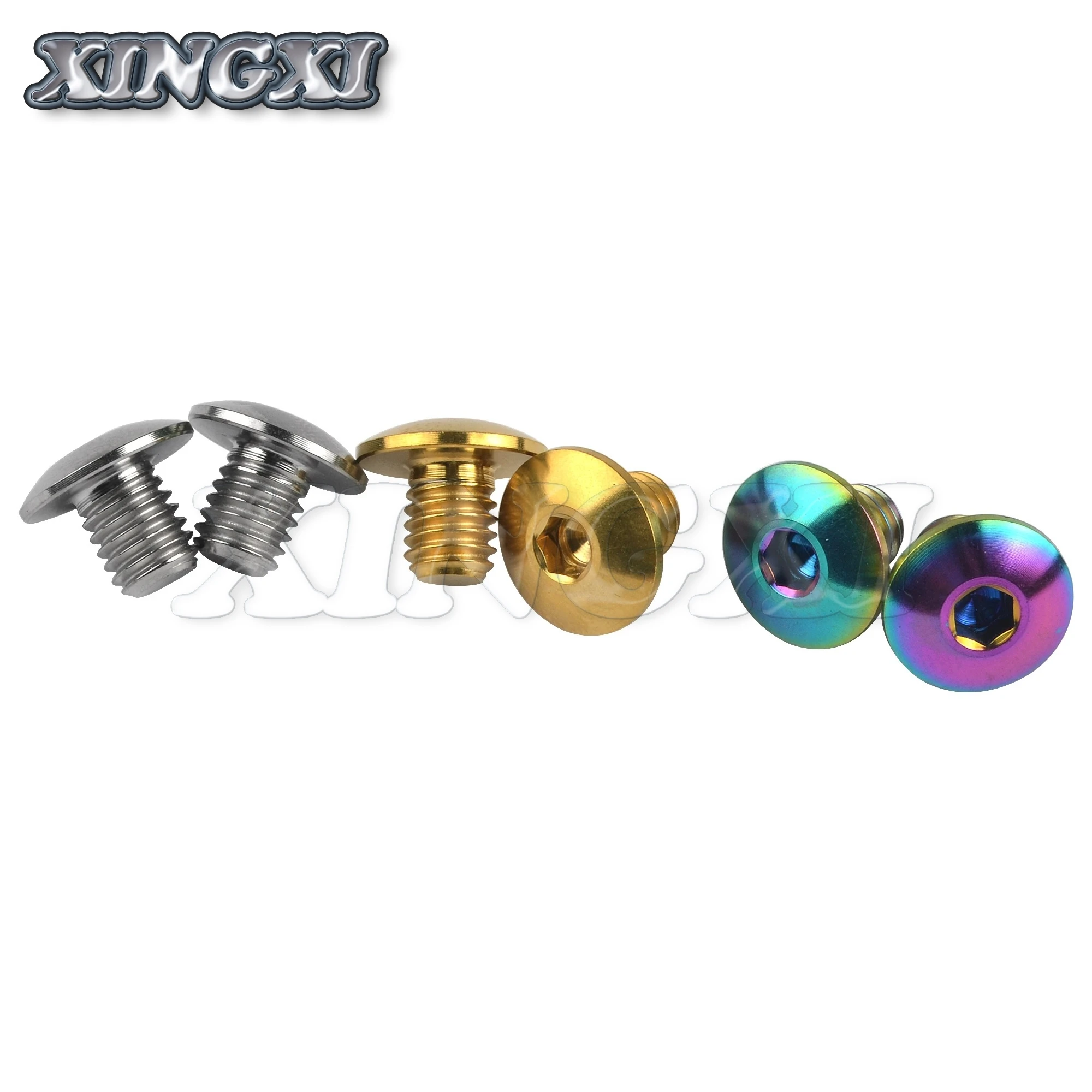 Xingxi 2Pcs M5 Titanium Bolt Screws For Bike Brake Handle Oil Cap 4Color