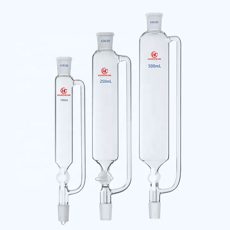 Laboratory Glassware Separation Funnel 2000ml Pressure Equalization Add Funnel 24/40 Connector