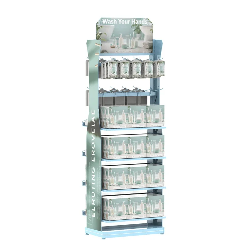 custom.Custom Supermarket Shelf Snack Biscuit and Chocolate Shelves Floor Standing Metal Display Stand