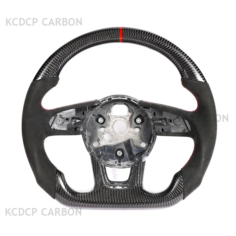 

fit for audi New Rs3 Rs4 Rs5 Rs6 Rs7 S3 S4 S5 S6 S7 B9 B8.5 B8 A4 A6 Original car modified LED smart carbon fiber steering wheel