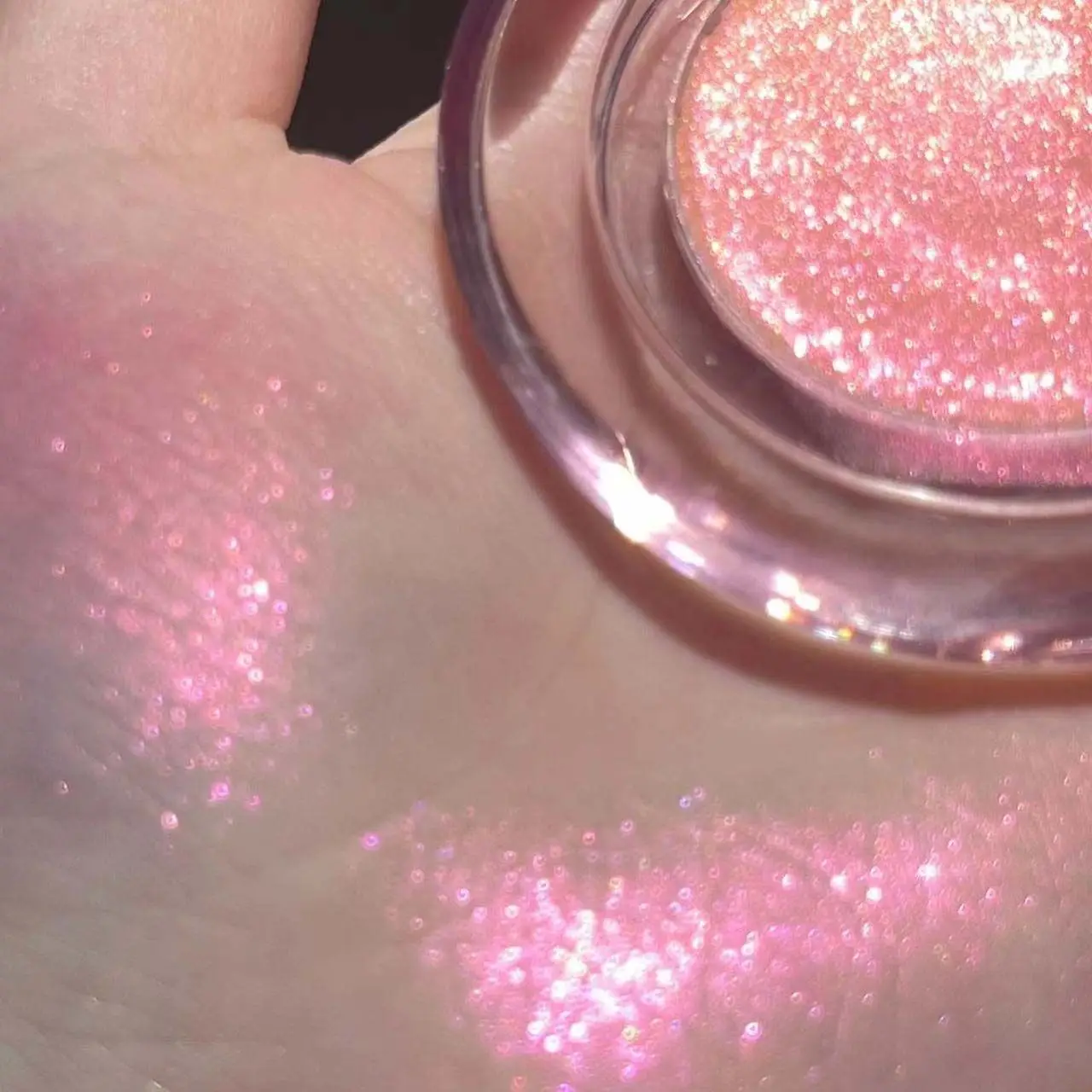 Neon Barbie Chameleon Vientiane Highlight Powder Peach Crush Drill Burst Polarizing Face Brightening and Contorting Highlight