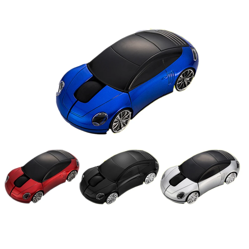 

2.4Ghz Wireless Optical 1600 Dpi Usb Receiver Mini Car Shape Gaming Mouse For Pc Laptop 10M Range Red Working Mouse