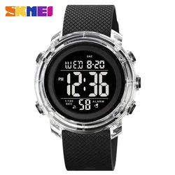 SKMEI 1996 Calendar Clock reloj hombre  Japan Digital movement LED Light Watch Mens Women 5Bar Waterproof Countdown Wristwatches